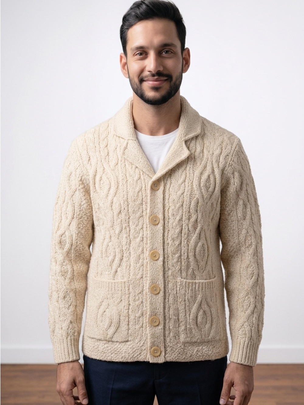 🧶 Aran Crafts Ireland Merino Wool Cardigan‎ | Size M